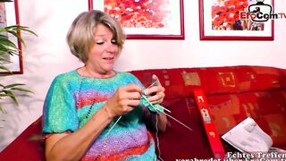 German granny prefers fucking to knitting