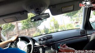 Blonde picked up for a bj while flirting