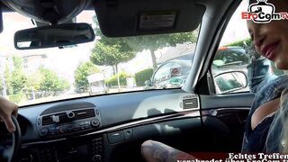 Blonde picked up for a bj while flirting