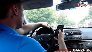 Blonde picked up for a bj while flirting