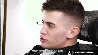 HETEROFLEXIBLE - Caught Jerking Off, Trevor Brooks Offer His Butt To Fucked To Hung Boss Jordan Starr