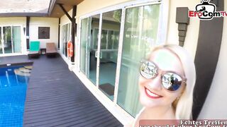 Banged! date on vacation with a young German blonde