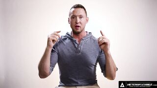 HETEROFLEXIBLE - How Guys Orgasm With Hung Hunk Pierce Paris! VIEW HIM JERK OFF! FULL TAPE