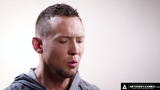 HETEROFLEXIBLE - How Guys Orgasm With Hung Hunk Pierce Paris! VIEW HIM JERK OFF! FULL TAPE