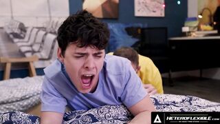 HETEROFLEXIBLE - College Boy Asher Day Gets Smashed By Roommate's Stepdad Christian Wilde! CUM SWAP