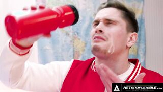 HETEROFLEXIBLE - College Boy Asher Day Gets Smashed By Roommate's Stepdad Christian Wilde! CUM SWAP