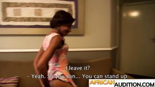 Big ass African on her first audition