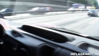 Chicks gets pounded into the van
