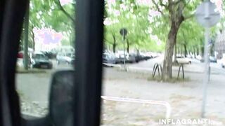 Chicks gets pounded into the van