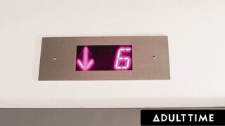 ADULT TIME - Pervy Maintenance Man Fucks August Skye While She's STUCK INSIDE THE ELEVATOR!