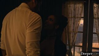 Deeper. Burlesque stripper Kira gets creampied at afterparty
