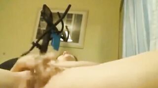 Skinny Brunette Masturbates on Webcam