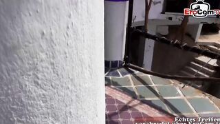 Sleeping 19 yo woken up with outside sex