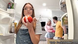Curvy Blonde Jenna Starr Has Some Sneaky Sex With Seth Under His Girlfriend's Nose