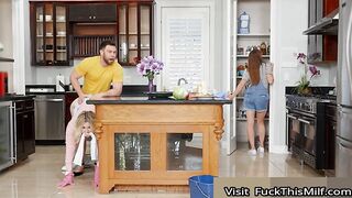 Curvy Blonde Jenna Starr Has Some Sneaky Sex With Seth Under His Girlfriend's Nose