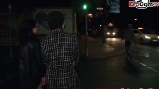 Strange man spontaneously fucks inside outdoors during a casting