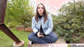 Cute Sophia wanted a trip to the forest
