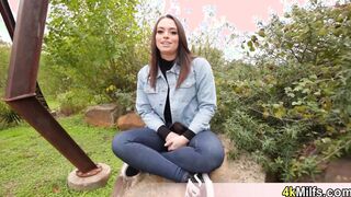 Cute Sophia wanted a trip to the forest