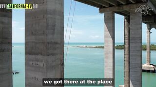 Lesbians venture naked into paradisiacal places in Brazil