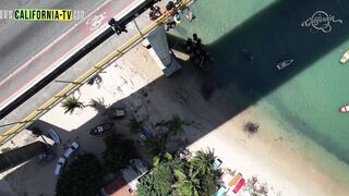 Lesbians venture naked into paradisiacal places in Brazil