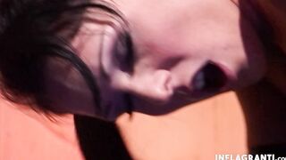 Rubber lesbians fisting their twats