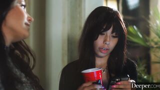 Deeper. Handcuffed beauty Adria Rae loves being dominated