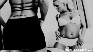 Sexsual lesbians licking their slick twats