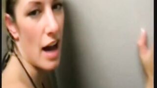 German Blonde Blowjob in a Schwimmbad!