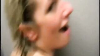 German Blonde Blowjob in a Schwimmbad!