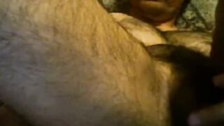 Uncut Latino Plays with His Big Dick and Cums Inside His Foreskin