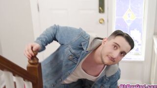 Stepmom so hot and lewd riding her stepsons cock