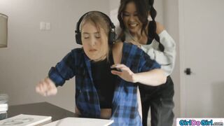 Asian coed goes after former babysitter