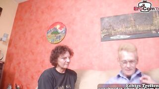Freaky German grannies having a three-way