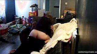Aunties ass showered with cum (hidden cam)