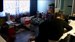 Aunties ass showered with cum (hidden cam)