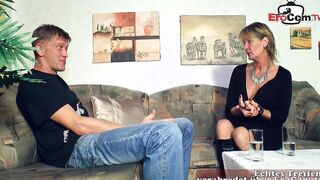 Skinny German old lady needs young penis