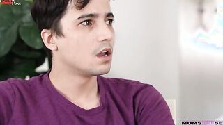 Ricky Spanish may be an adult, but his milf doesn't trust him home alone. The last time he was home