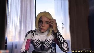 Anti Venom Deep Sucking and Sensual Fucking Cosplay