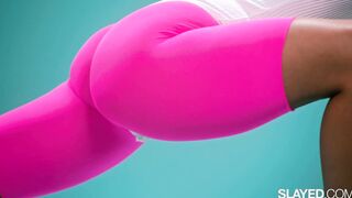SLAYED Fit hotties Vanna & Alexis banged! each other with vibrators