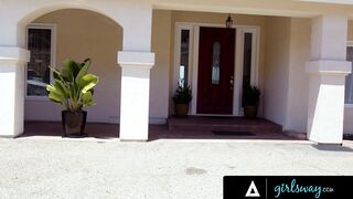 GIRLSWAY - Pervert Stacked Stepmom Bangs Her goddess Step-Daughter Mackenzie Mace With Her Divorce Lawyer