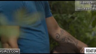 Indian college Couple In the bushes in public Park Sex