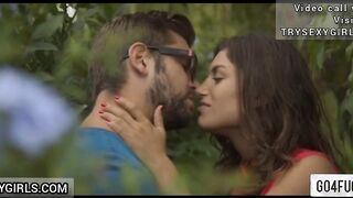 Indian college Couple In the bushes in public Park Sex