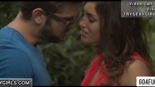 Indian college Couple In the bushes in public Park Sex