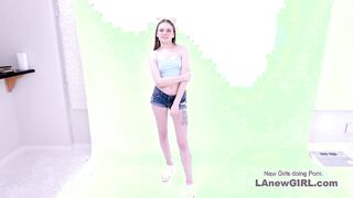 Young Blonde gets her Small Pussy Fucked