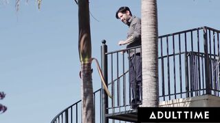 ADULT TIME - Skyler Storm Seduces Mature Bf With Her Amazing Tits