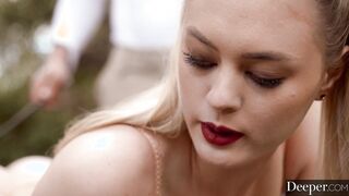 Deeper. Submissive Amber succumbs to her filthy desires two