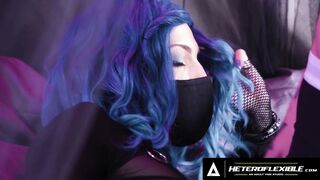 HETEROFLEXIBLE - Gothic Femboy Edward Terrant Ride Heterosexual College Footballer Angel Elias' Fat Dick