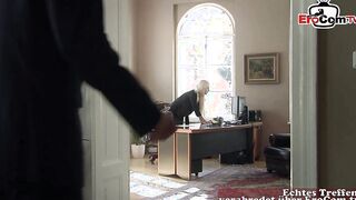 Boss inside nylons Jenny Simons seduces colleagues