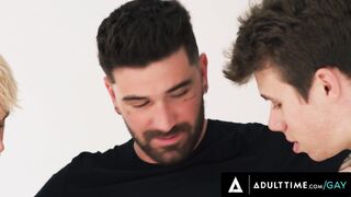 HETEROFLEXIBLE - Bottom Lovers Harley Xavier & Adam Awbride Are Dominated By Str8 Dominant Stranger
