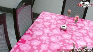 Red Head amateur lover seduced in sex